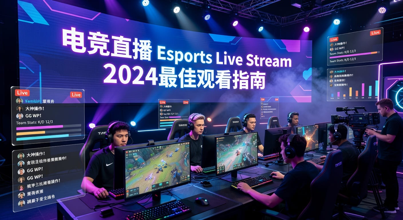 电竞直播 Esports Live Stream 2024顶级赛事直播指南