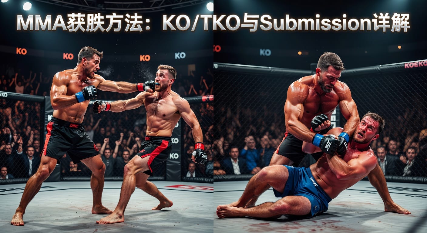 MMA获胜方式 KO/TKO Submission分析